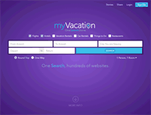 Tablet Screenshot of myvacation.com